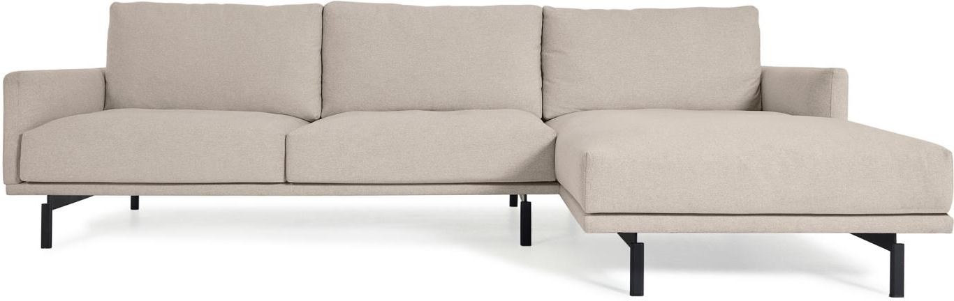 Beige 3-personers Chaiselong Sofa Galene – Nordisk Stil