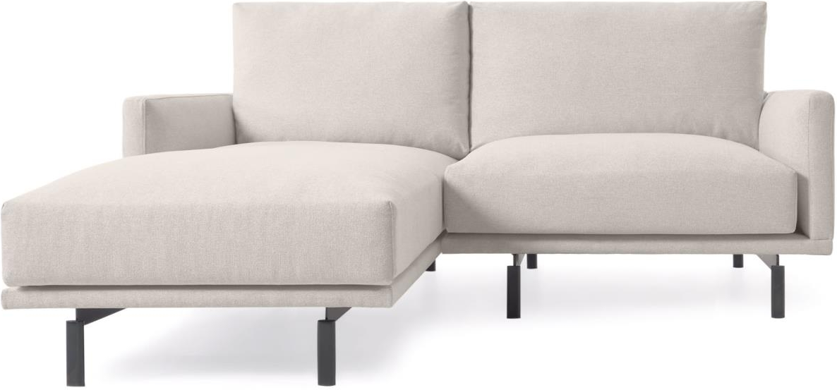 Nordisk 2-Personers Chaiselong Sofa – Elegant Beige Design