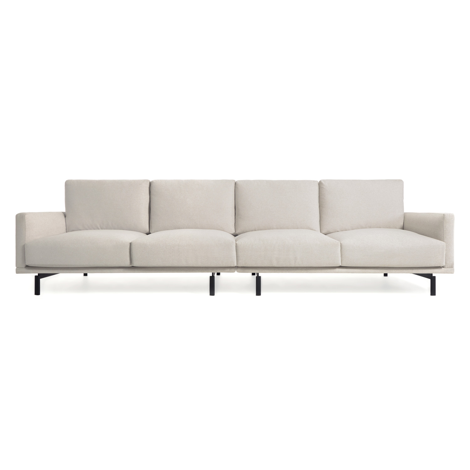 Kave Home Galene   Pers  Sofa Beige Genbrugsfibre   Jern