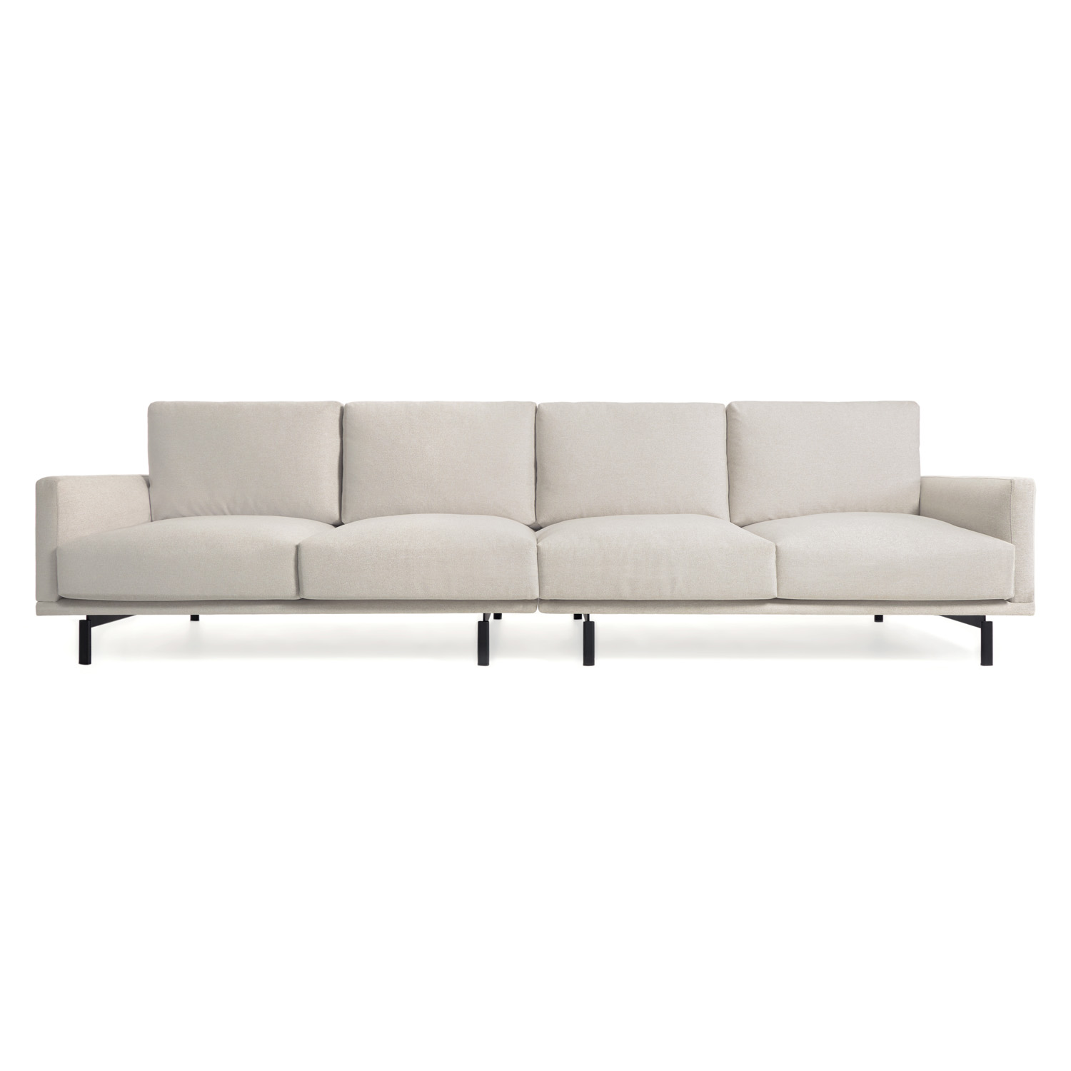Kave Home Galene   Pers  Sofa Beige Genbrugsfibre   Jern