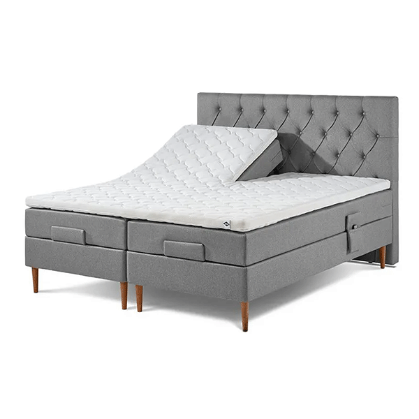 Lama Family Elevationsseng 160x200 – Lysegrå Tilbud!