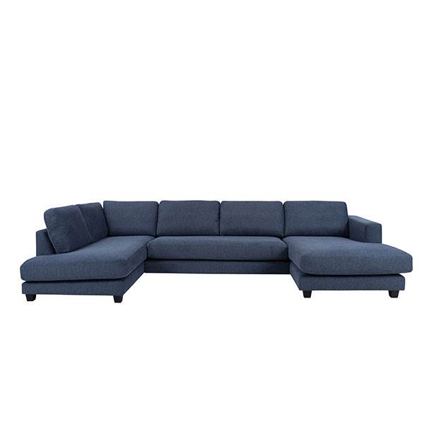 Maine U-sofa Brego 86 – Venstrevendt Blå Tilbud!