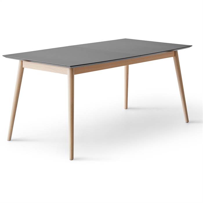 Meza Rundt Spisebord 165x90 cm – Grafit Antifinger Design