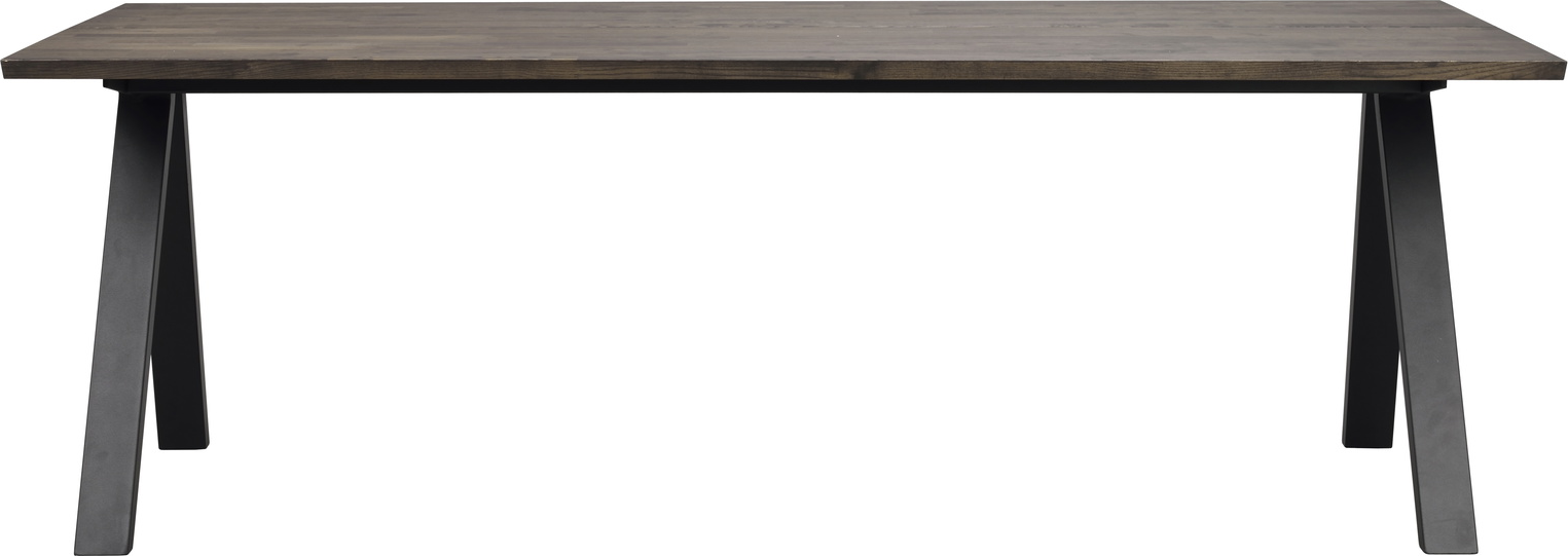 Spisebord Rowico Carradale   Oliebehandlet Massiv   Med Sort  -stel 220ã 100   Fsc 100