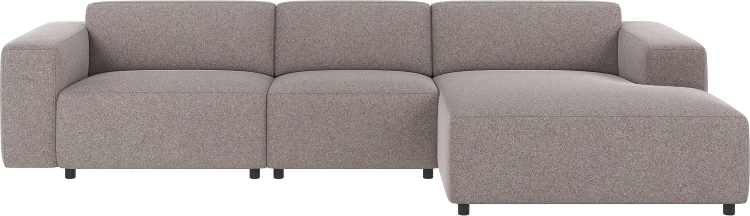 Chaiselongsofa Rowico Willard Højrevendt Gråbeige Brenda Modulopbygget 100  Polyester