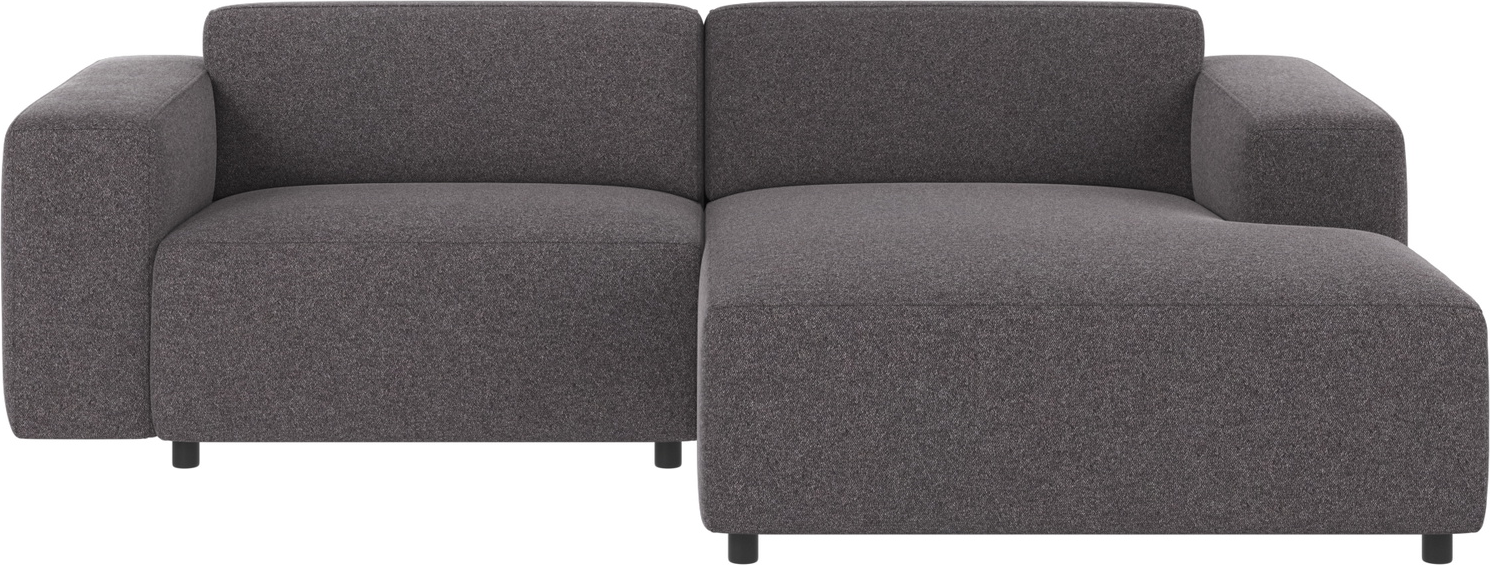 Chaiselongsofa Rowico Willard Højrevendt Brenda Mørkegrå Polyester 234x161