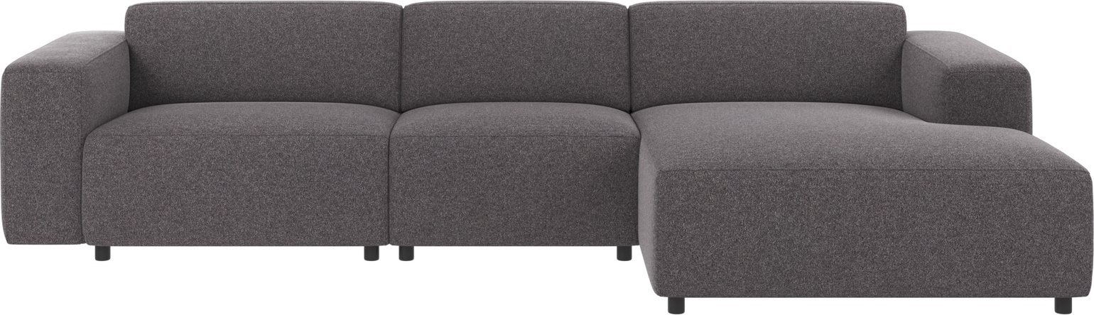 Chaiselong Sofa Rowico Willard Højrevendt   Mørkegråt Brenda 18 Stof