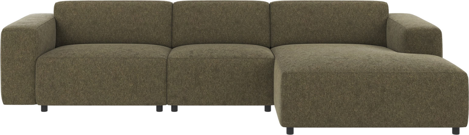 Chaiselongsofa Rowico Willard Højrevendt Modulsofa Olivengrønt Brenda-stof 312ã 161