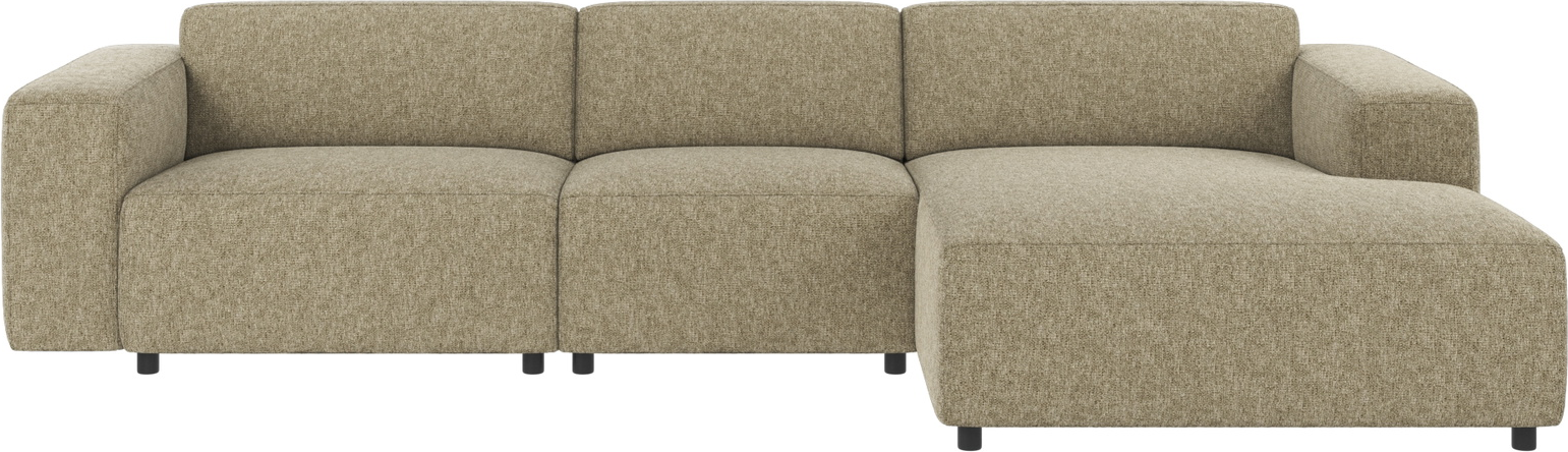 Chaiselongsofa Rowico Willard Højrevendt Grøn Max 55-stof H70xb312xd161