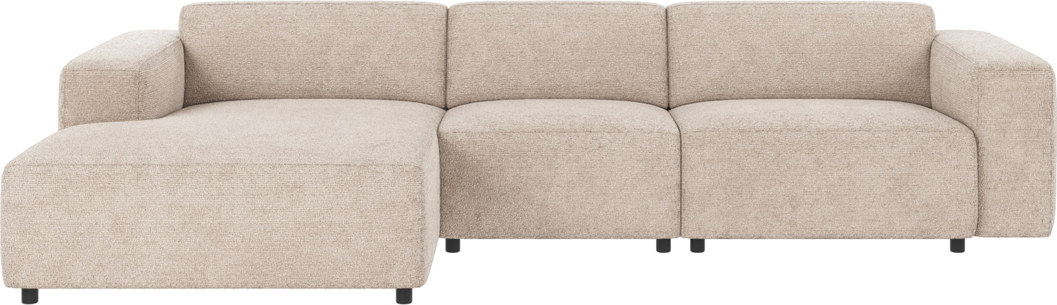 Chaiselongsofa Rowico Willard Venstrevendt Lysegrå 100  Polyester Modulsofa 312ã 161