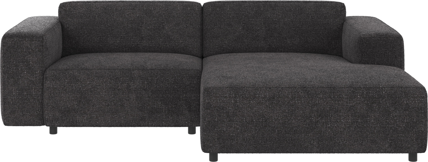 Chaiselongsofa Rowico Willard Stof Robin 66 Mørkegrå Højrevendt 234x161