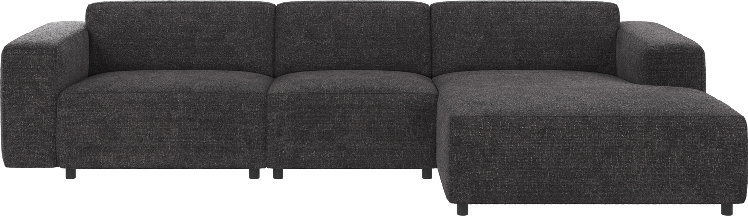 Chaiselongsofa Rowico Willard Højrevendt Mørkegrå Robin 66 Modulopbygget 312ã 161