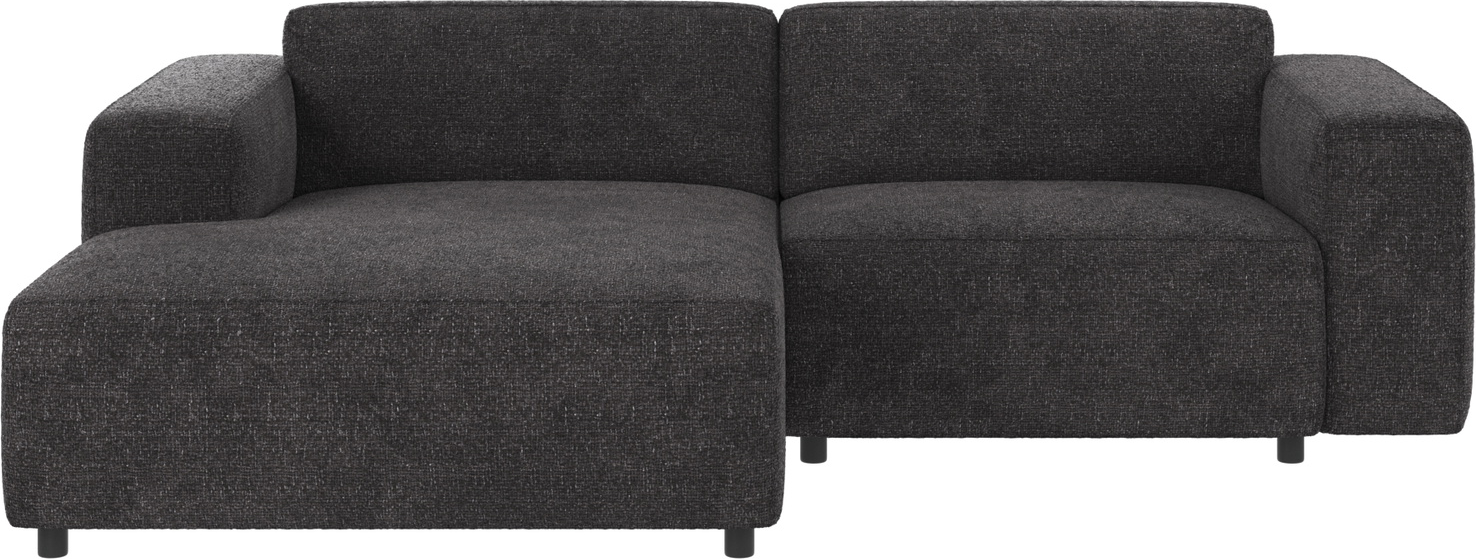 Chaiselongsofa Rowico Willard Venstrevendt Mørkegrå Robin 66 Stofsofa 234x161x70
