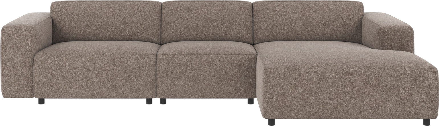 Chaiselongsofa Højrevendt Rowico Willard Bobby Mørk Beige 312x161x70   Modulsofa Skandinavisk Design