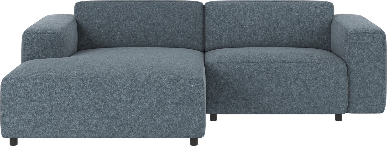 Chaiselongsofa Venstrevendt Rowico Willard Mellemblå Bobby Stof Bæredygtig Fsc-mix Træramme 234x161x70