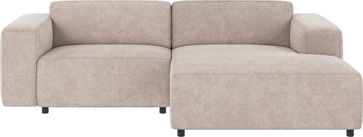 Chaiselongsofa Højrevendt Rowico Willard Greg Polyesterstof Lysegrå 234x161