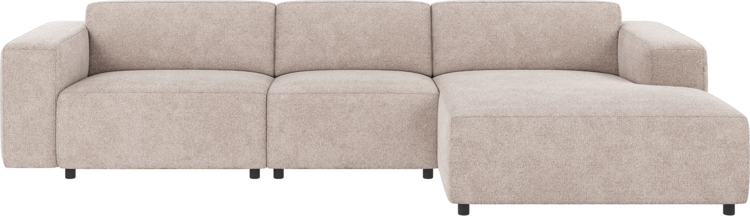 Rowico Willard Højrevendt Modulopbygget Chaiselongsofa   Lysegråt Greg 17 Polyesterstof Fsc-mix-certificeret