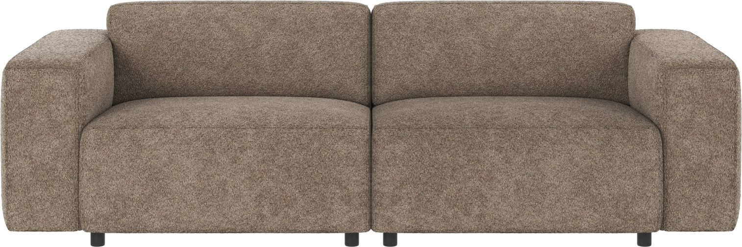 -personers Modulsofa Rowico Willard   Mørk Beige Anna Polyester Med Fsc-træramme 236x98x70
