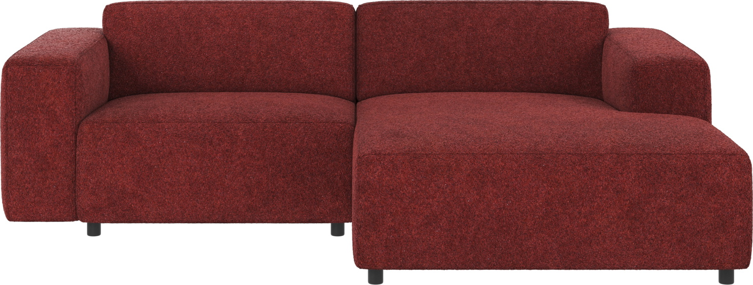 Chaiselongsofa Rowico Willard Højrevendt Anna   Rød Polyester