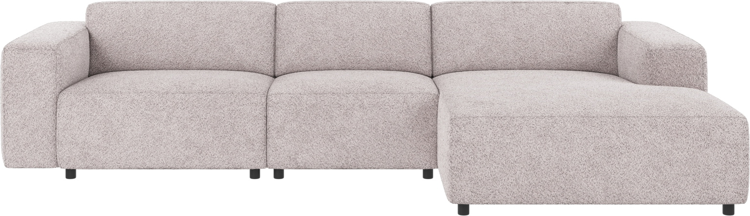 Chaiselongsofa Rowico Willard Højrevendt Lysegrå Anna 15 Stof Modulbar Nordisk Design Komfortabel