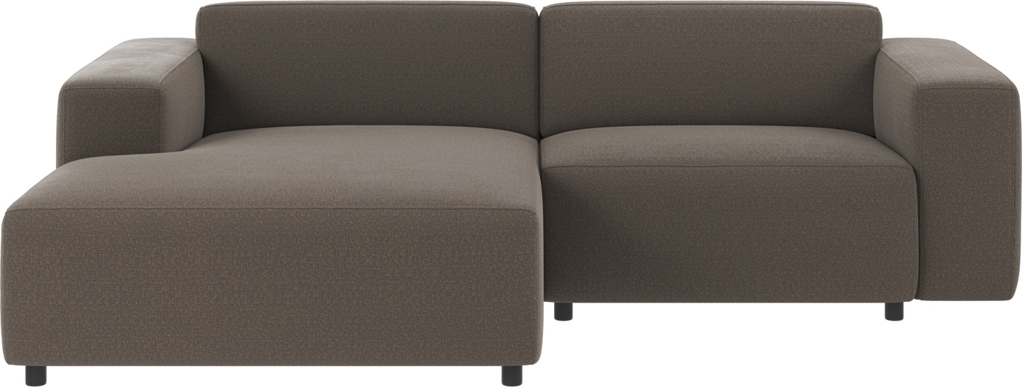 Chaiselongsofa Rowico Willard Rita 108 Mellemgrå Polyester  Skandinavisk Minimalistisk Sofa Med Chaiselong  234ã 161