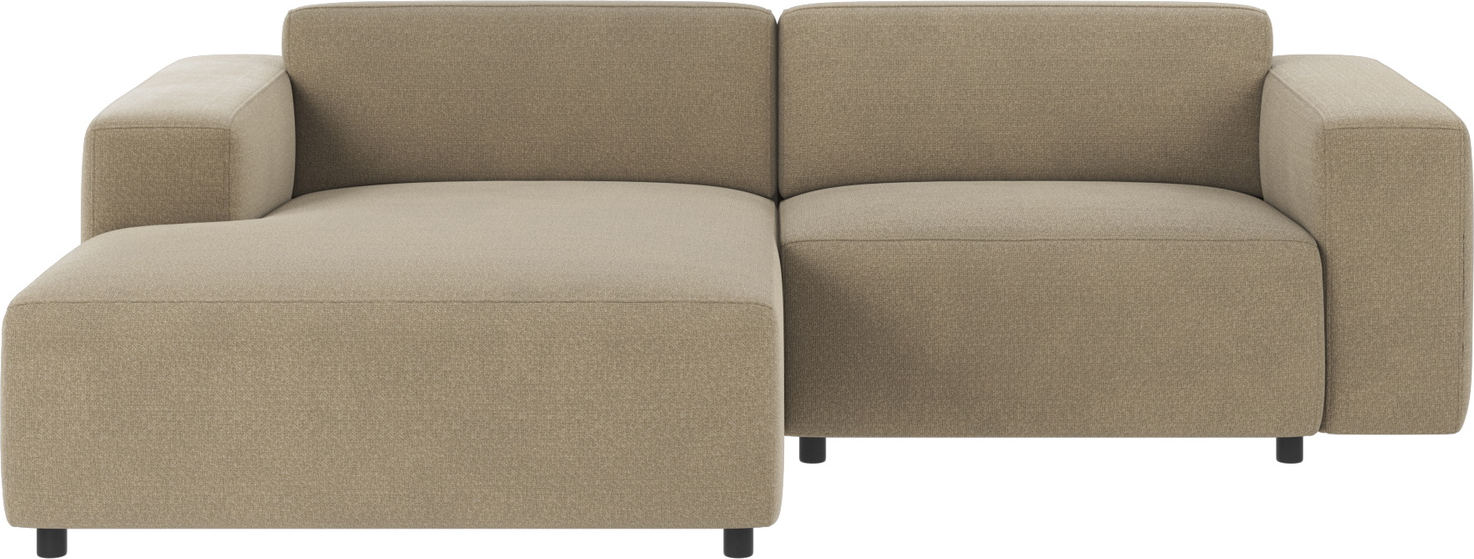 Chaiselongsofa Rowico Willard Mørk Beige   Nordisk Design  Rita 109 Polyester  Nozag-fjedre  Koldskum  Modulbar 234x161