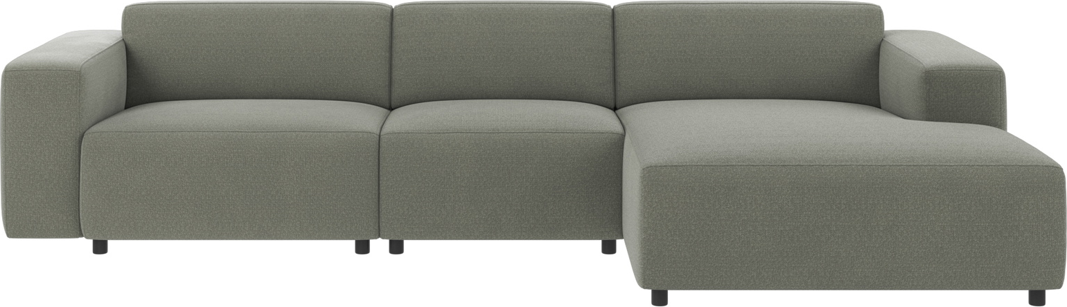 -personers Sofa Rowico Willard Med Chaiselounge Grøn Rita 158 Stof Modulopbygget Nordisk Design 312x161