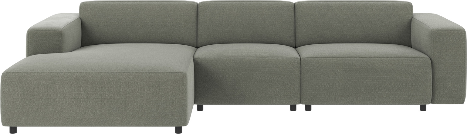 Chaiselongsofa Rowico Willard Rita 158 Grøn Modulopbygget   100  Polyester Med High Resilience-koldskum   Fscâ -mix Træramme