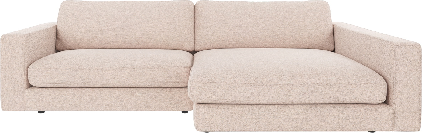 Chaiselongsofa Højrevendt Rowico Duncan Lysebeige Max-stof 258x150x78   Slidstærk Martindale 40000 Fscâ -mix Certificeret