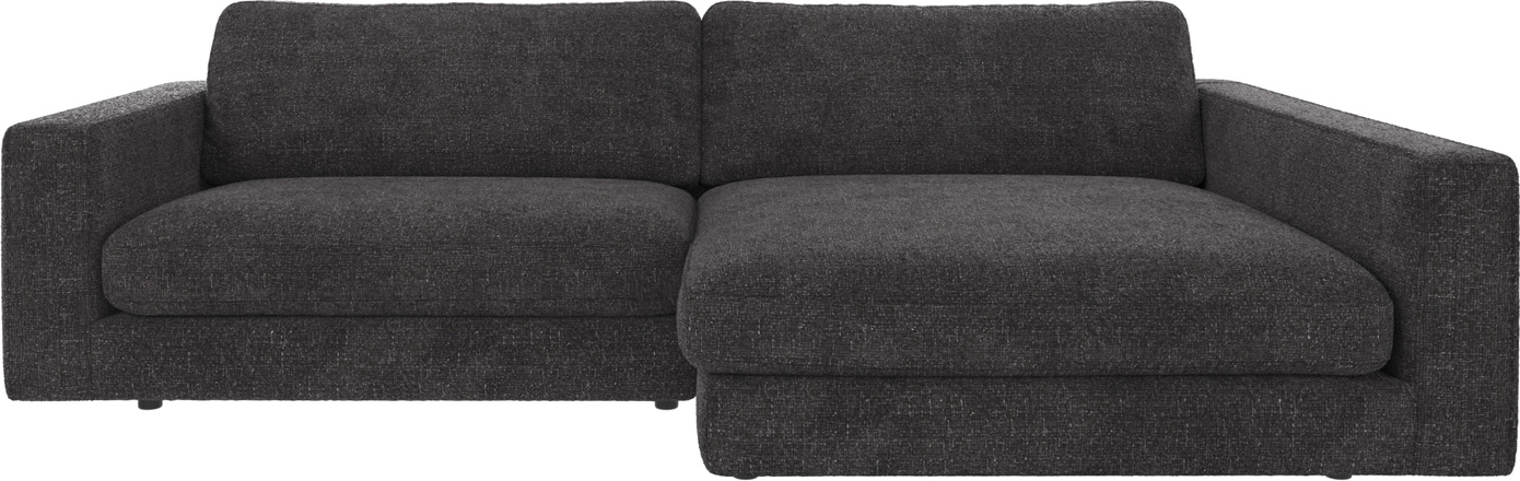 Chaiselongsofa Rowico Duncan Højrevendt   Robin Stof Mørkegrå 258x150x78