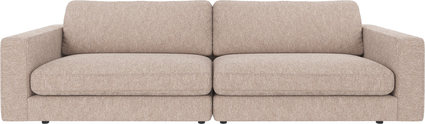 -personers Sofa Rowico Duncan   Lysebeige Alice-stof Med  -koldskum   Modulopbygning B258xd103xh78