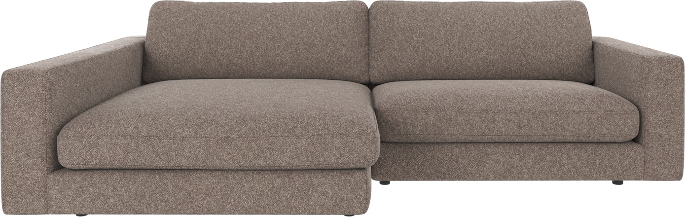 Chaiselongsofa Rowico Duncan Venstrevendt Mørk Beige Stof Bobby   78x258x150