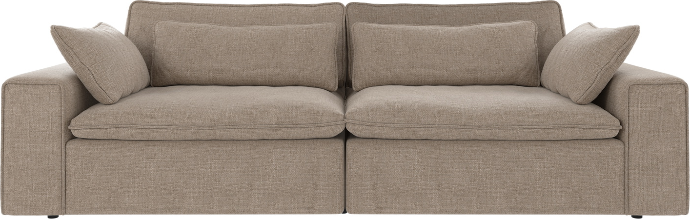 -personers Sofa Rowico Rawlins Maxi Gråbeige Polyester Nordisk Design H85xb259xd116   Fsc-mix