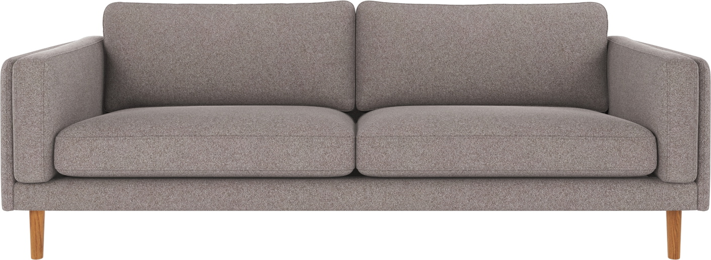 -personers Sofa Rowico Braden Grå-beige Brenda   Fsc-mix Lakeret Egetræ Martindale 30000