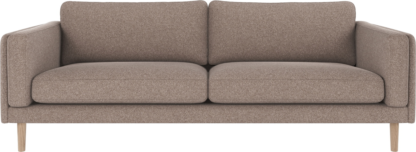 -personers Sofa Rowico Braden Beige Hvidvasket Skandinavisk Design H78ã B216ã D87