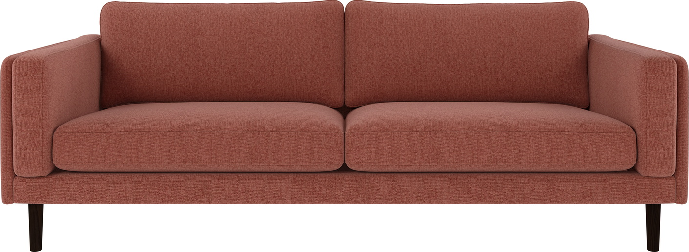 -personers Sofa Rowico Braden Skandinavisk Design Rødbrun Brenda Polyester Fsc-mix Egetræ
