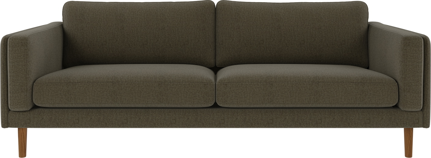 -personers Sofa Rowico Braden Brenda Grøn Polyester Lakeret Egetræ