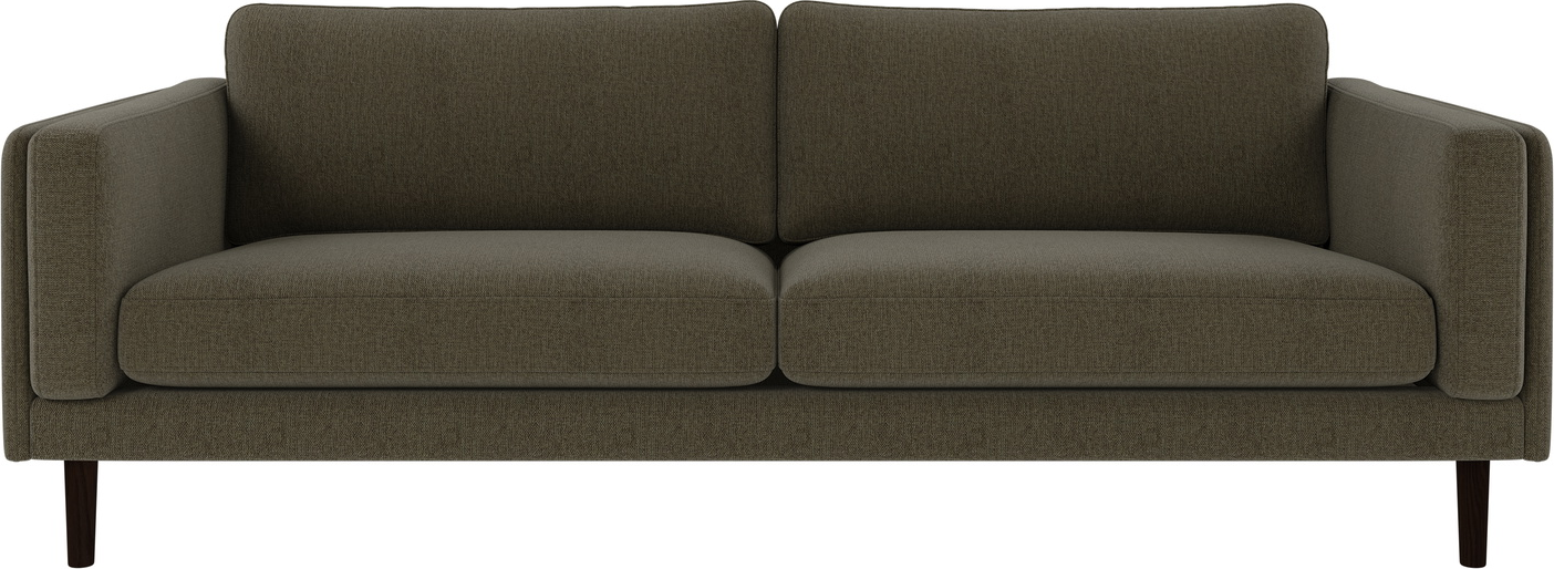 -personers Sofa Rowico Braden Brenda 77 Grøn Brun Stof   Fsc-mix Egetræ 216x87x78
