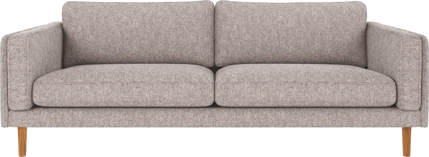 -personers Sofa Rowico Braden   Skandinavisk Design   Gråt Max 180 Stof Med Egetræsben  B216ã D87ã H78