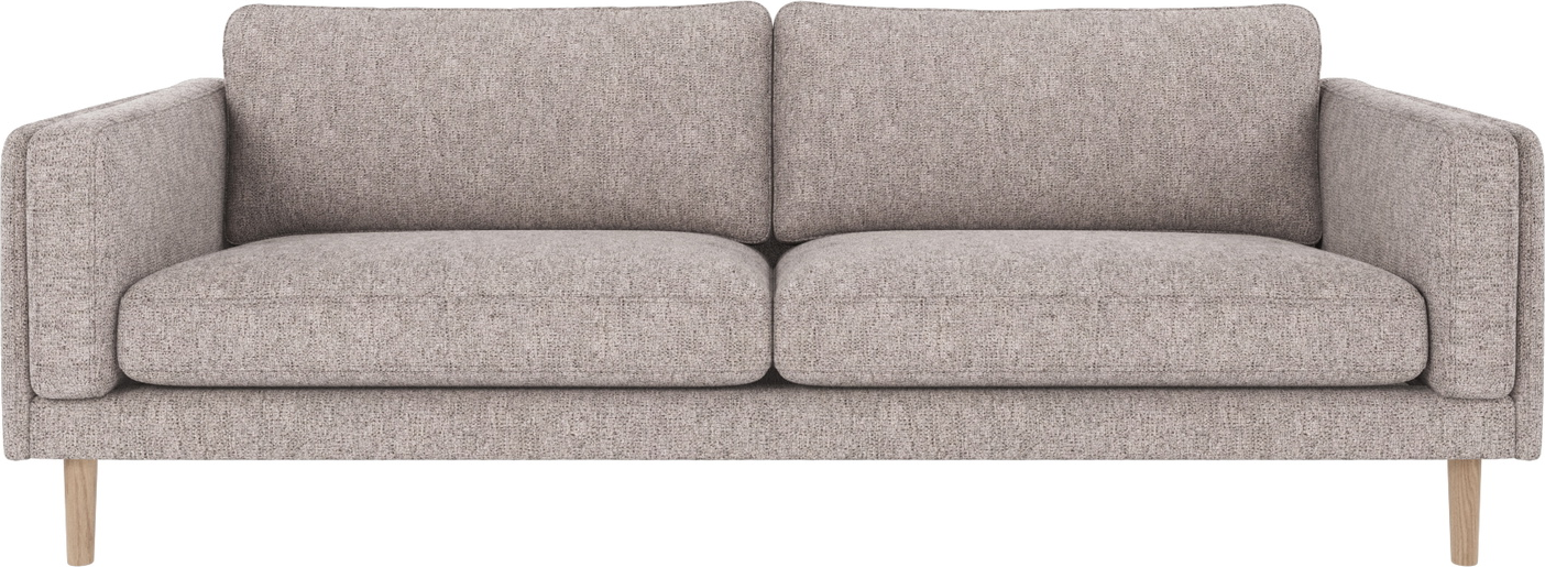 -personers Sofa Rowico Braden   Grå Hvidvasket Max 180 Stof Med Lakerede Egetræsben   Fscâ -mix Træ