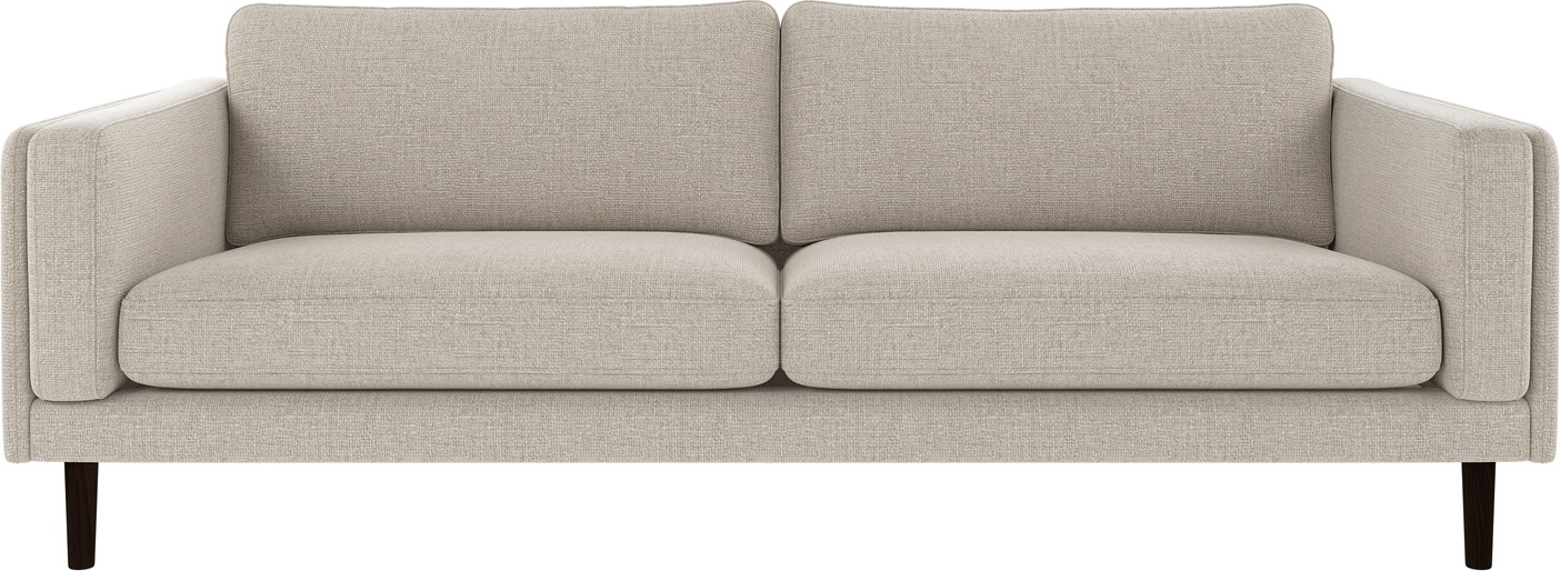 -personers Sofa Rowico Braden   Robin-stof Lysegrå Med Egetræsben L216xd87