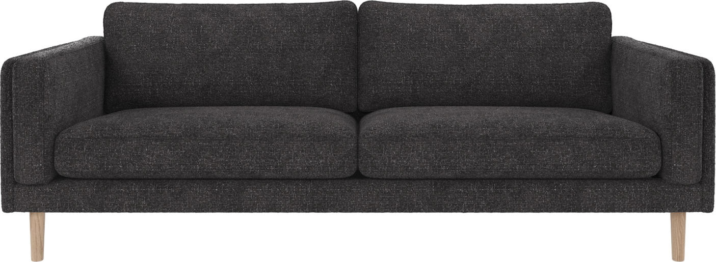 -personers Sofa Rowico Braden   Robin Stof Mørkegrå Hvidvasket Skandinavisk Design