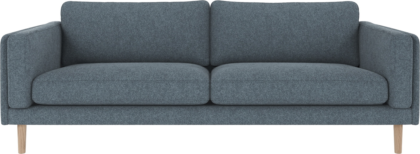 -personers Sofa Rowico Braden Blå Hvidkalk Bobby 216x87x78   Skandinavisk Design Fsc-træ