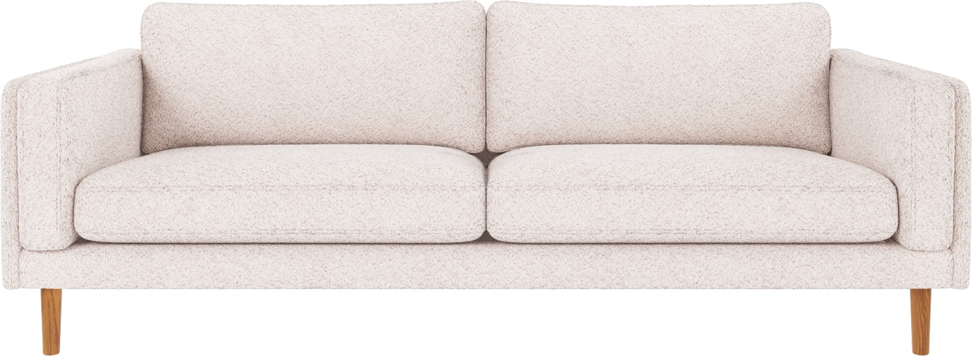 -personers Sofa Rowico Braden Nordisk Design   Hvidt Anna  -stof Med Fsc-egben 78ã 216ã 87