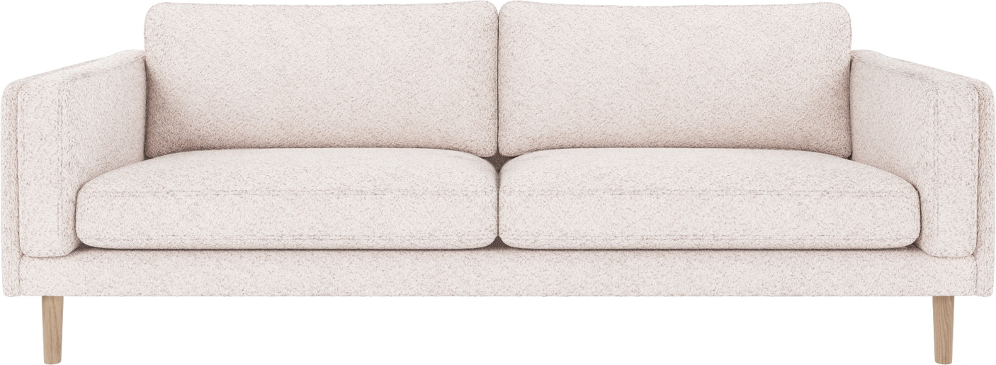 Rowico  -personers Sofa Braden Anna   Hvid Polyester Fsc-mix Træramme Hvidkalkede Egben