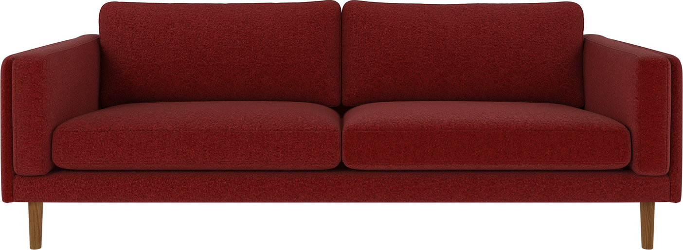 -personers Sofa Rowico Braden Anna Polyester Rød   Fscâ -mix 216x87x78