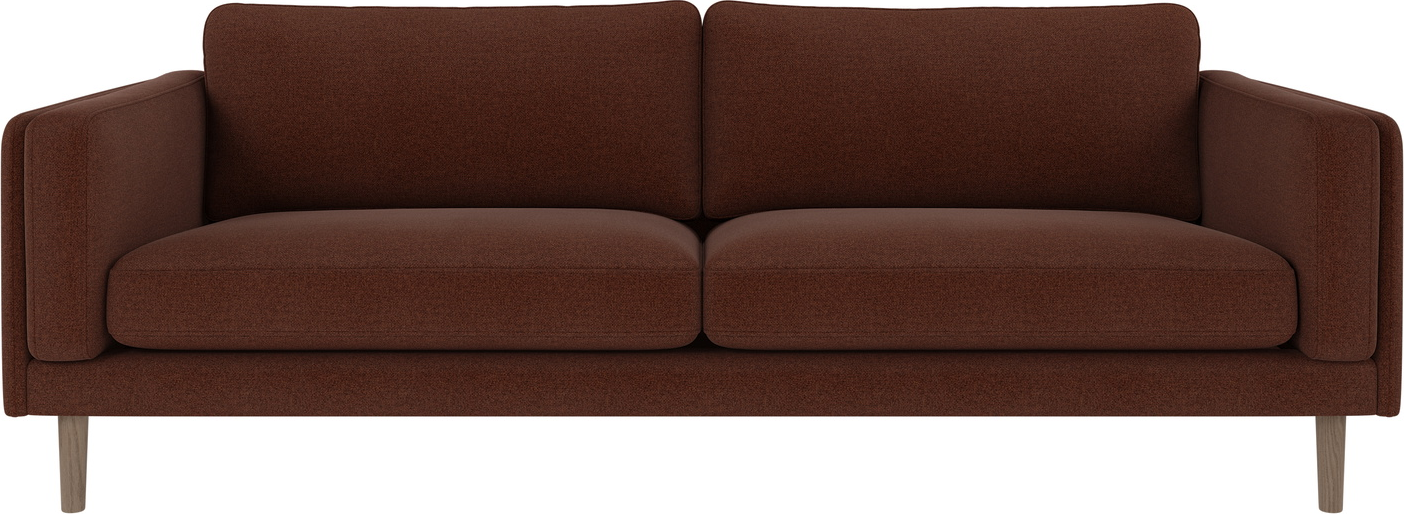 -personers Sofa Rowico Braden Rita 96 Rød Hvidkalket H78ã B216ã D87