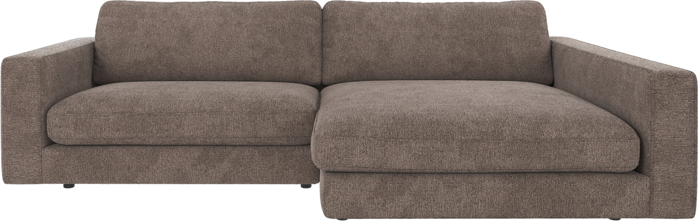 Chaiselongsofa Rowico Duncan Højrevendt Mørk Beige Stof Greg   78x258x150   Slidstærk Fsc-mix