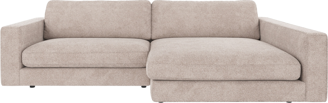 Chaiselongsofa Rowico Duncan Højrevendt Lysegrå Greg 17 Stof Modulsofa 150x258