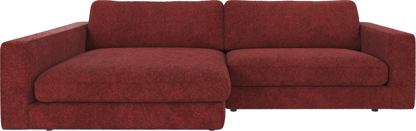 Chaiselongsofa Venstrevendt Rowico Duncan Rød Polyester H78ã B258ã D150